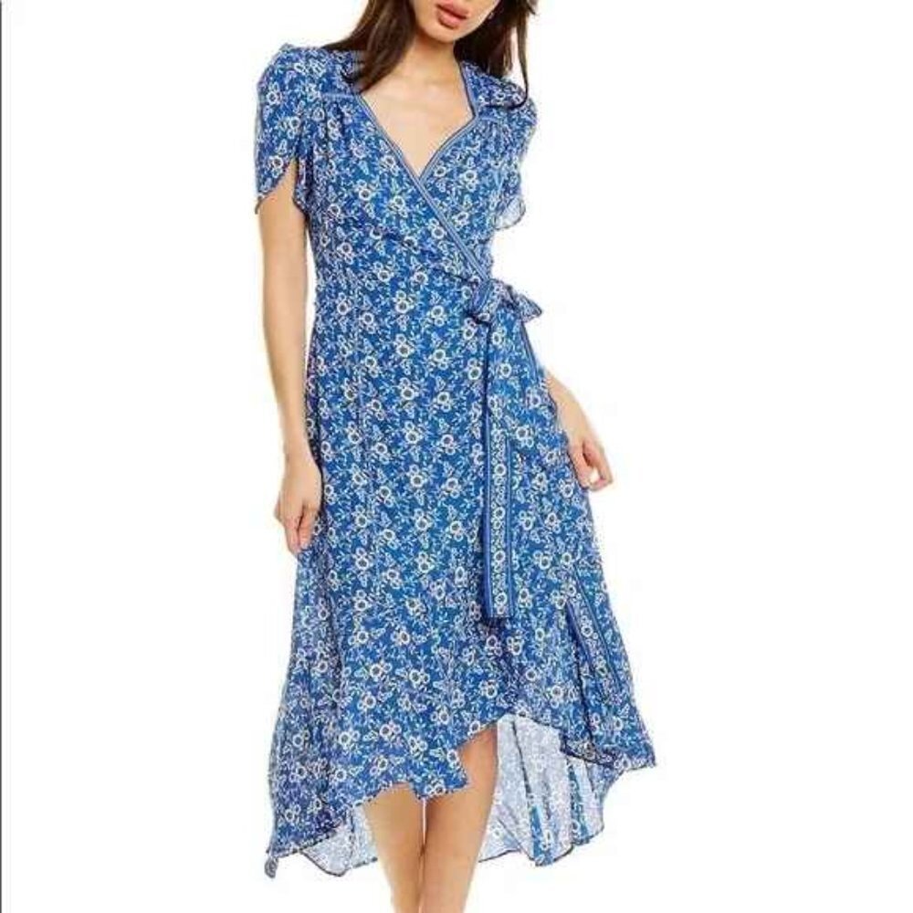 NWT Max Studio Floral Wrap Dress Size S